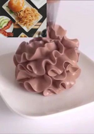 A picture of Chocolate condensed milk buttercream.