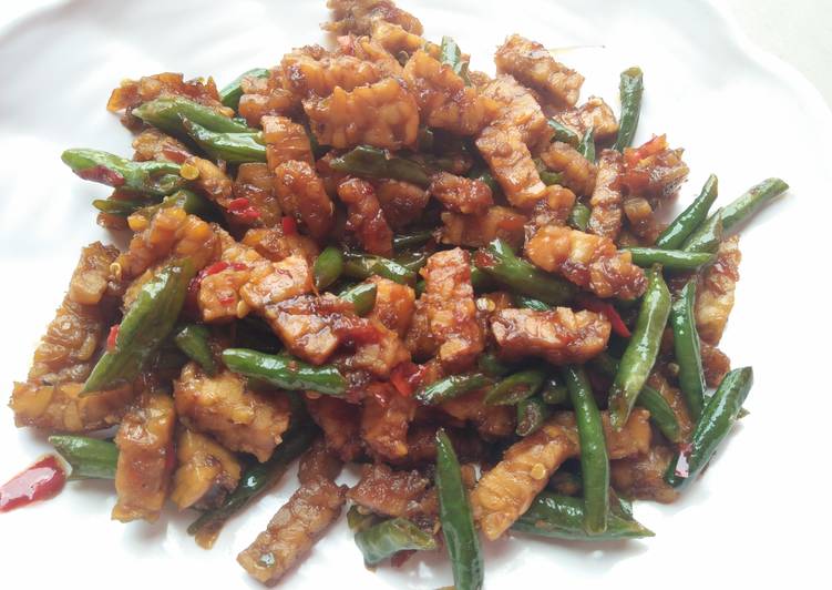 Langkah Membuat Tempe orek kacang panjang #bikinramdhanberkesan, Bisa Manjain Lidah