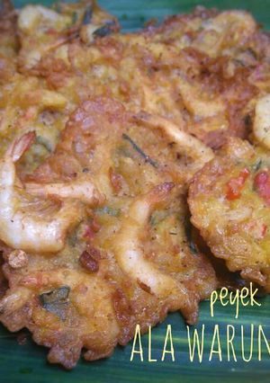 Foto resep Peyek udang ala warung Padang