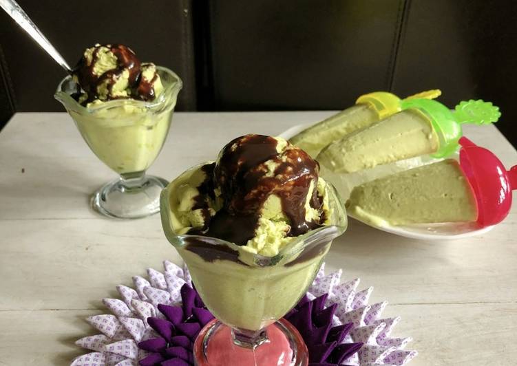 Resep No Churn Avocado Ice Cream, Bikin Ngiler