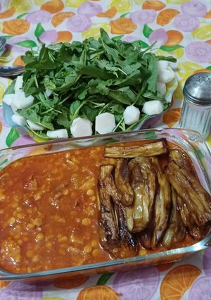 عکسی از دستور قیمه بادمجون