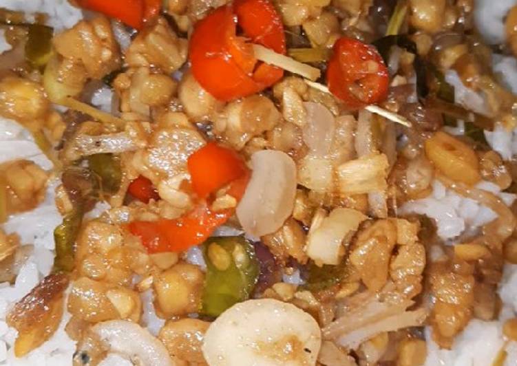 Recipe: To Try At Home Tempe sambel matah mewah (praktis no ribet)