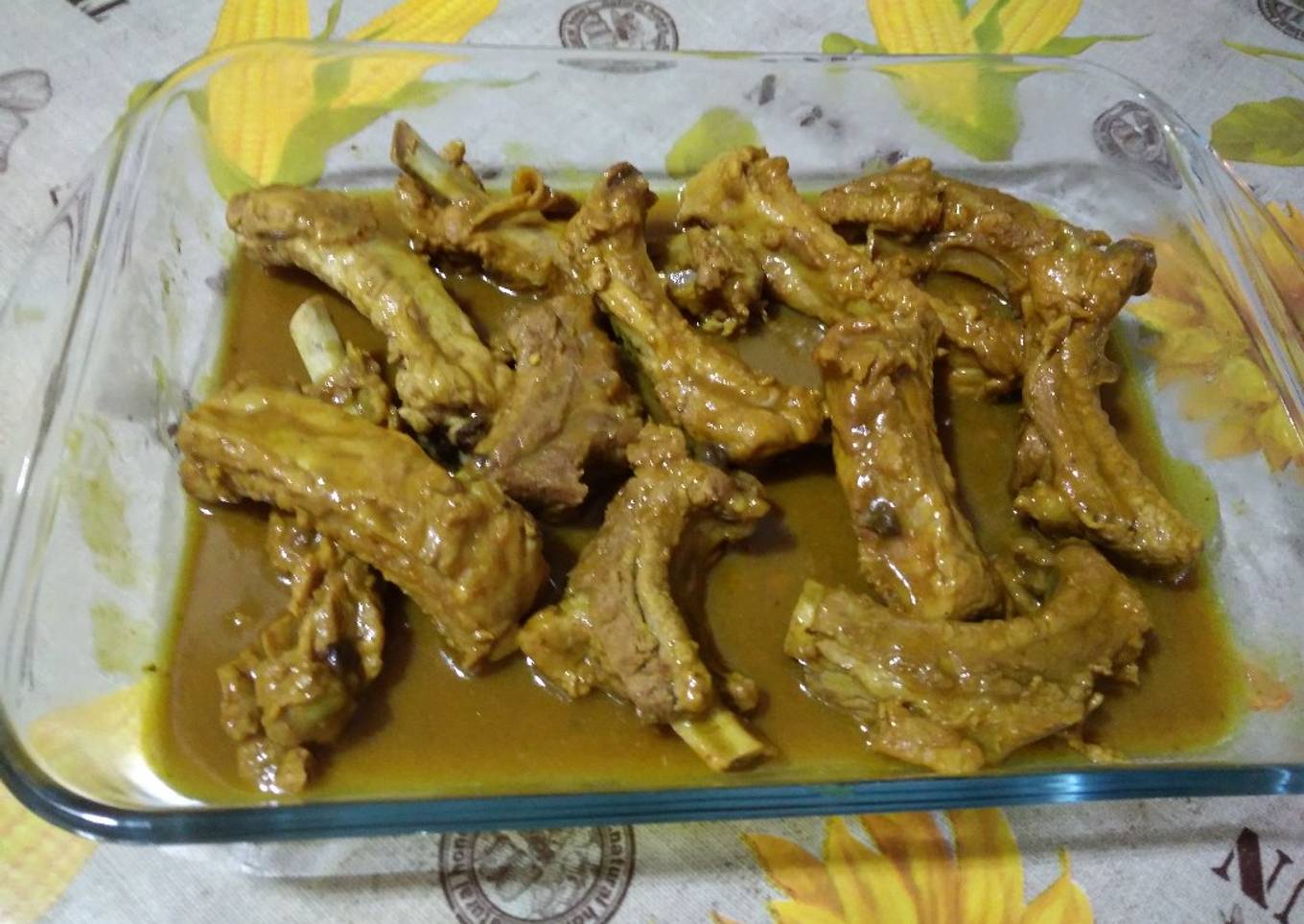 Costillas con curry y miel con thermomix