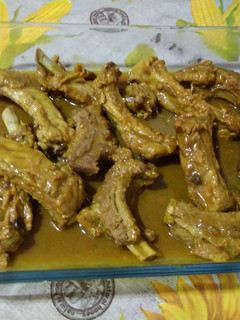 Una foto de Costillas con curry y miel con thermomix