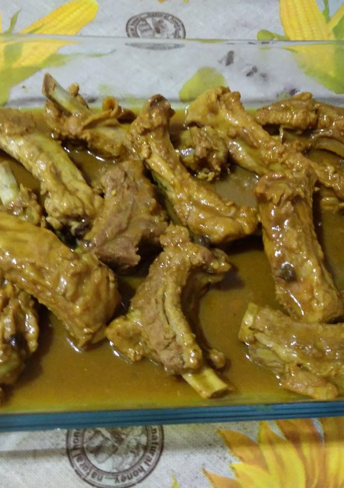 Una foto de Costillas con curry y miel con thermomix