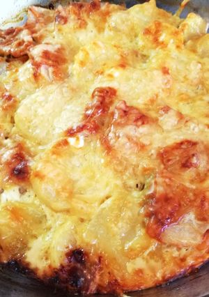 Karalábés rakott burgonya recept fotója