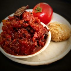 A picture of Tomato Jaggery Chutney.