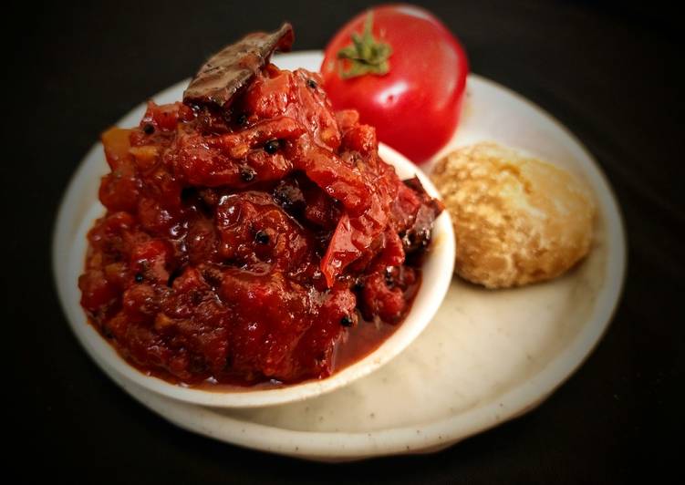 Tomato Jaggery Chutney Tomato Jaggery Chutney