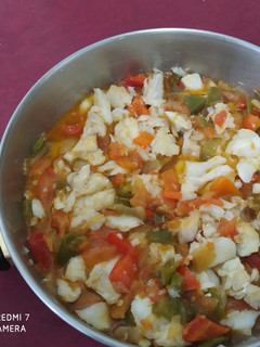 Una foto de Bacalao al ajo arriero