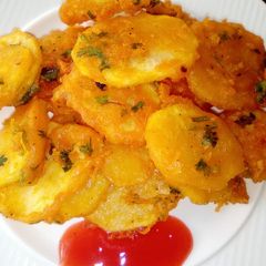 A picture of Potato Bhajia.