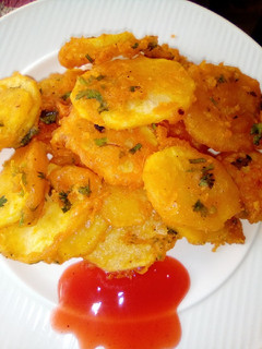 A picture of Potato Bhajia.