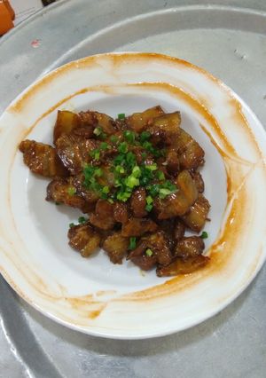 Hình của món Thịt rang cháy cạnh (Bố nấu).