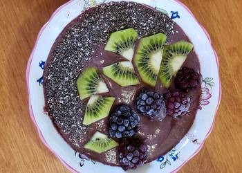 Popular Cuisine Acai Breakfast Bowl Practical Delicious