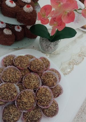 صورة لوصفة حلوة جافة بالشكلاطة تذوب في الفم😘❤️