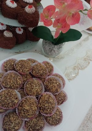 صورة لوصفة حلوة جافة بالشكلاطة تذوب في الفم😘❤️