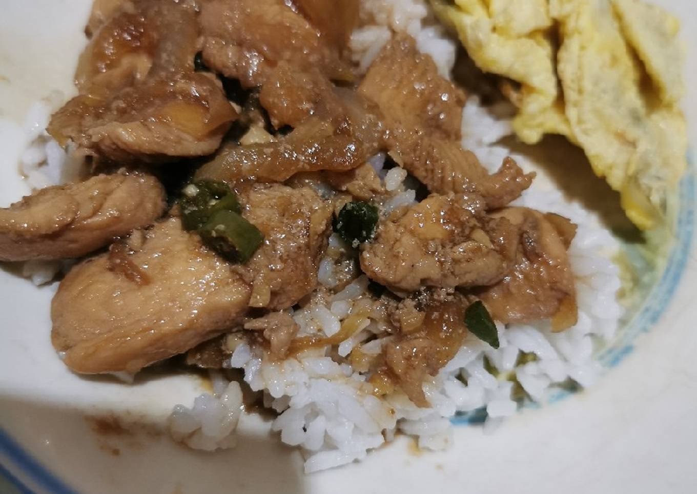 Chicken teriyaki low budget ala hokben