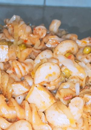 A picture of Mix veg pasta.