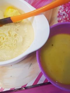 Foto resep Mpasi bubur gurih kuah opor
