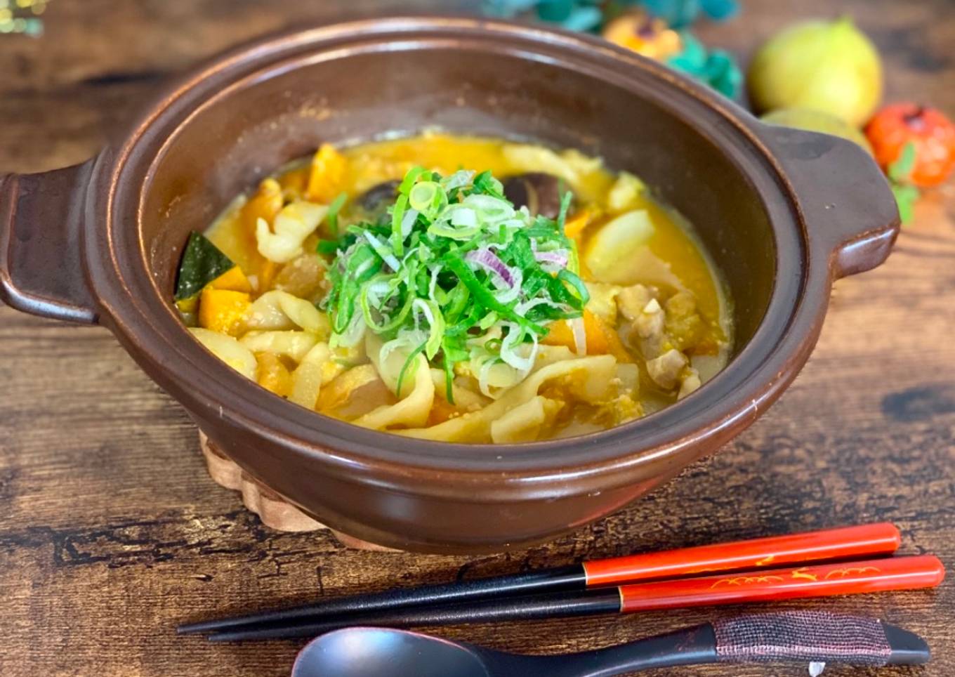 Houtou Udon Noodle with Pumpkin Miso soup