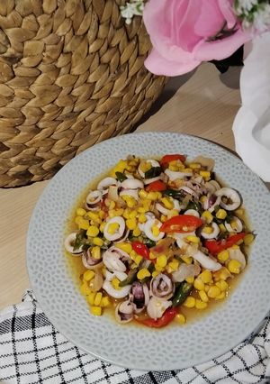 Foto resep Tumis Cumi Jagung