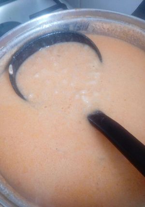 Tejfölös rizsleves recept fotója