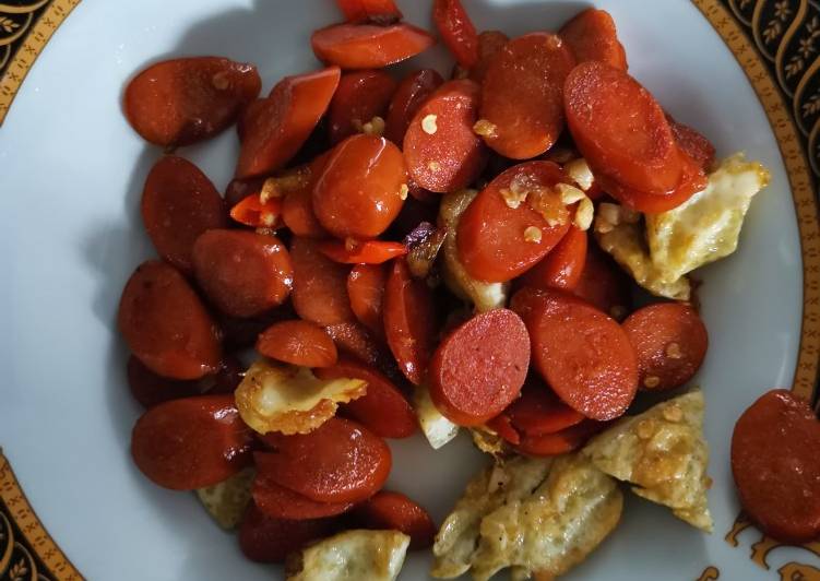 Olahan Tumis putih telur sosis | Cara Masak Tumis putih telur sosis Yang Bikin Ngiler