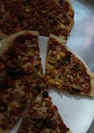صورة لوصفة بيتزا