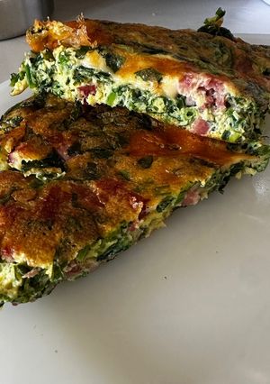 Una foto de Omelette de Espinaca