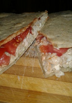 Una foto de Súper sándwich de pollo. 😁