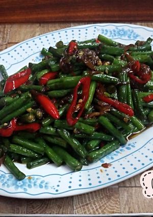 Foto resep Tumis kacang panjang terasi