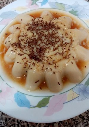 Una foto de Flan de avena
