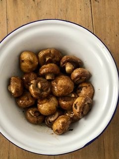 Une photo de Champignons rôtis au vinaigre balsamique