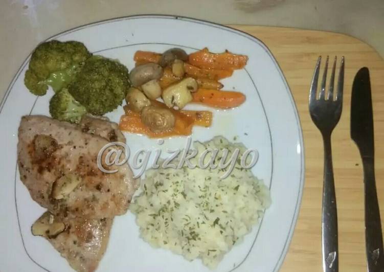 Resep Grilled Chicken Garlic with Mashed Potatoes, Lezat