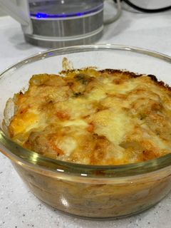 白醬雞肉焗烤飯 的食譜成品照片