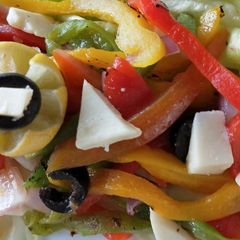 A picture of Greek salad.