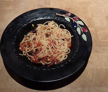 Fresh, Cooking Recipe Pasta with Tomatoes Kalamata Olives and Goat Cheese Most Delicious