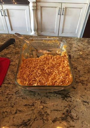 A picture of Rice chicken casserole.