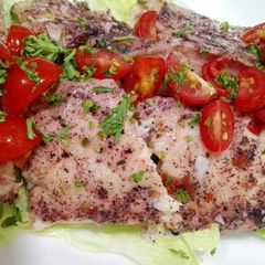 A picture of Baked Sumac Fish.