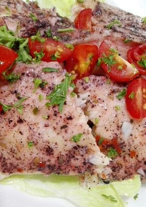 A picture of Baked Sumac Fish.