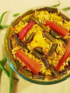 फ्रेंच बीन्स राइस (French beans rice recipe in Hindi) रेसिपी मुख्य फोटो