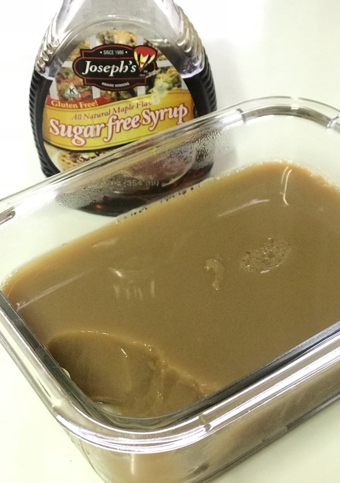 Una foto de Flan de café con leche