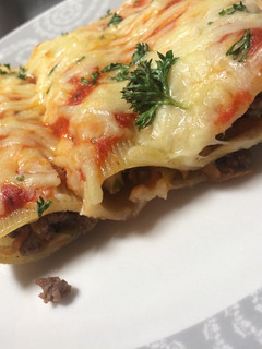 Una foto de Canelones sencillos de carne molida