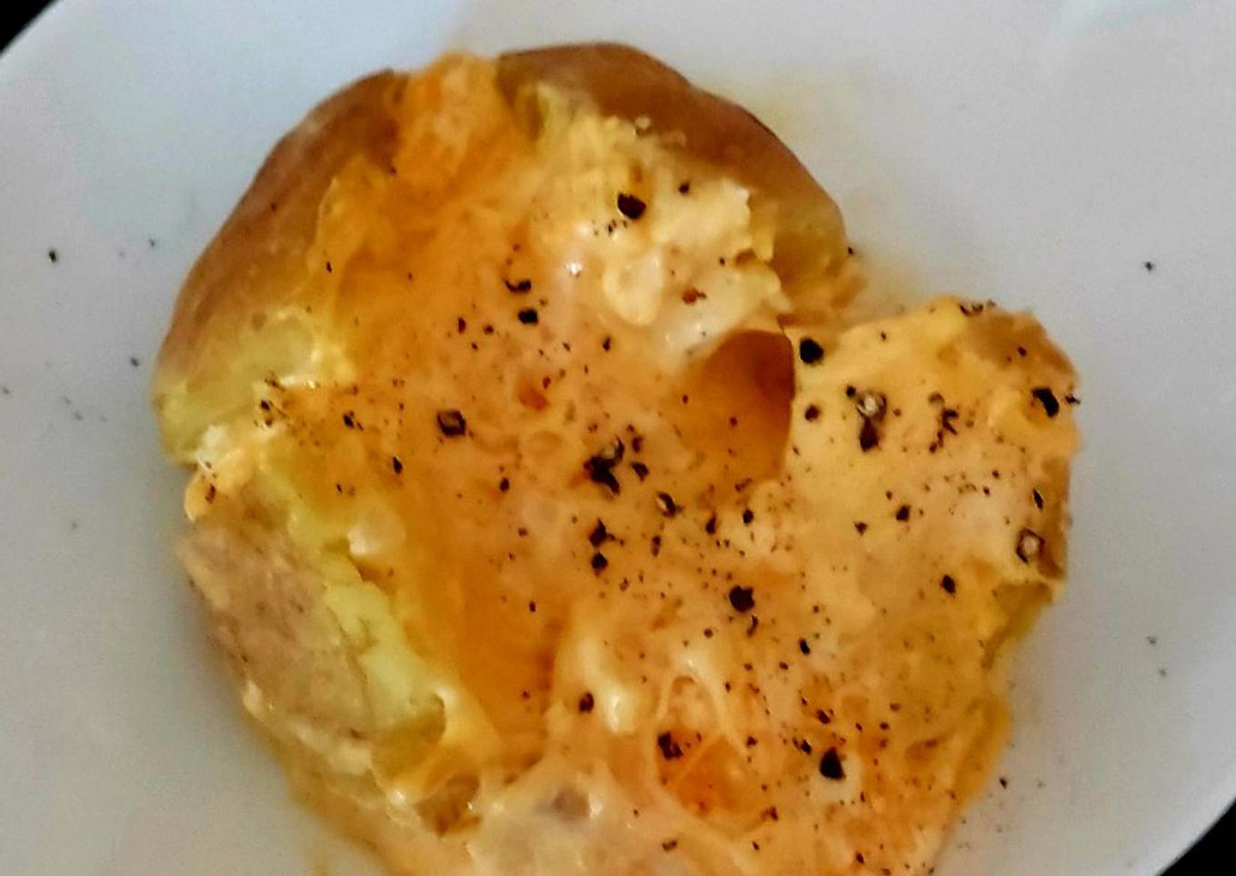 My 2 Cheese & Onion Jacket Potato š#Lunch#Dinner