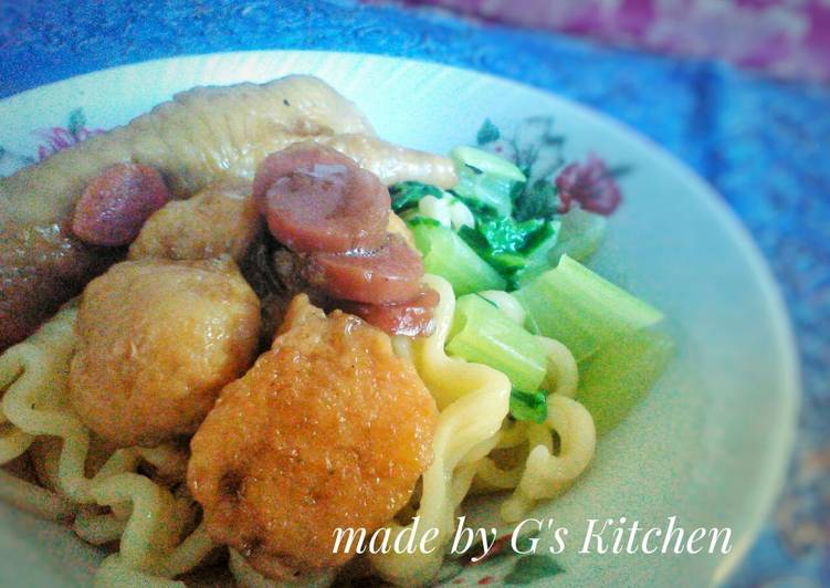 Mie Bakso Ceker Homemade