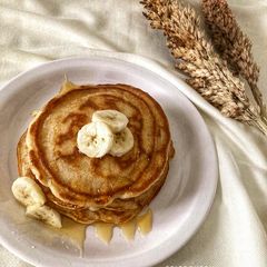 A picture of Eggless Pancakes.