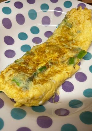 Una foto de Tortilla francesa de espárragos