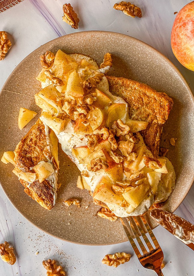 Una foto de Tostadas francesas de manzana