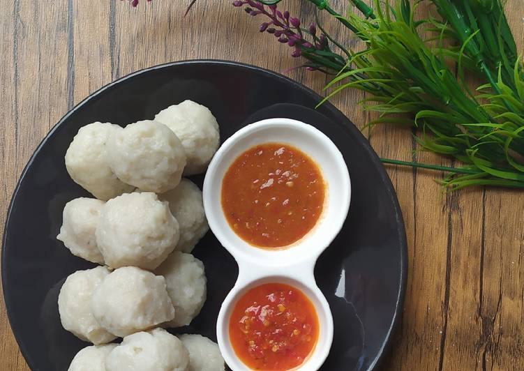 Otak-otak Rebus (Bangka) plus Cuka Merah, Terasi dan Tauco