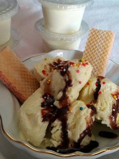 Foto resep Es krim durian coklat segar