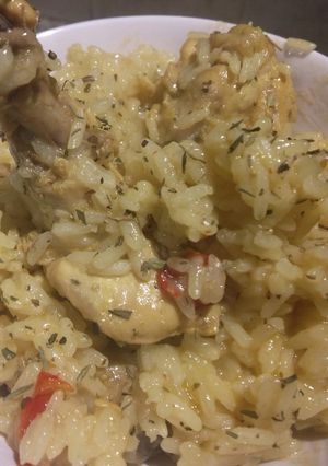 Una foto de #RecetasEconomicas Arroz con pollo